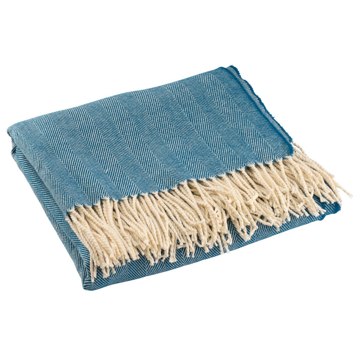 Galway-Crystal-Herringbone-Atlantic-Blue-Throw