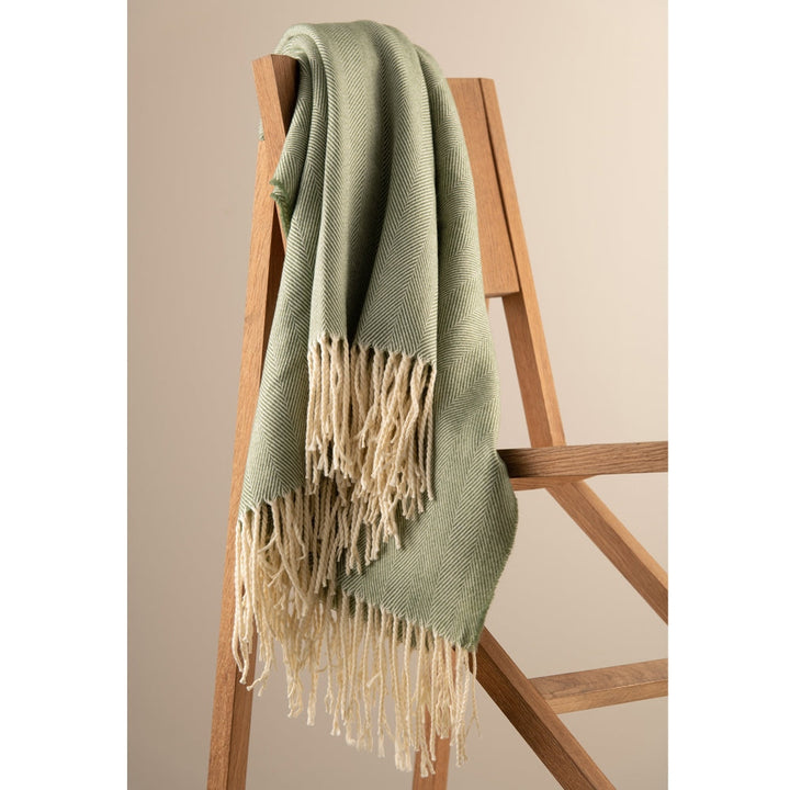 Galway-Crystal-Herringbone-Forest-Green-Throw