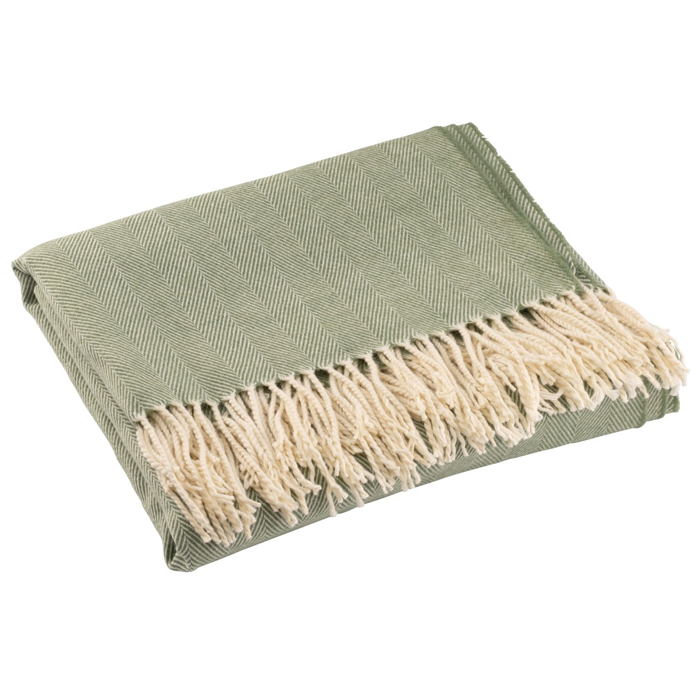 Galway-Crystal-Herringbone-Forest-Green-Throw