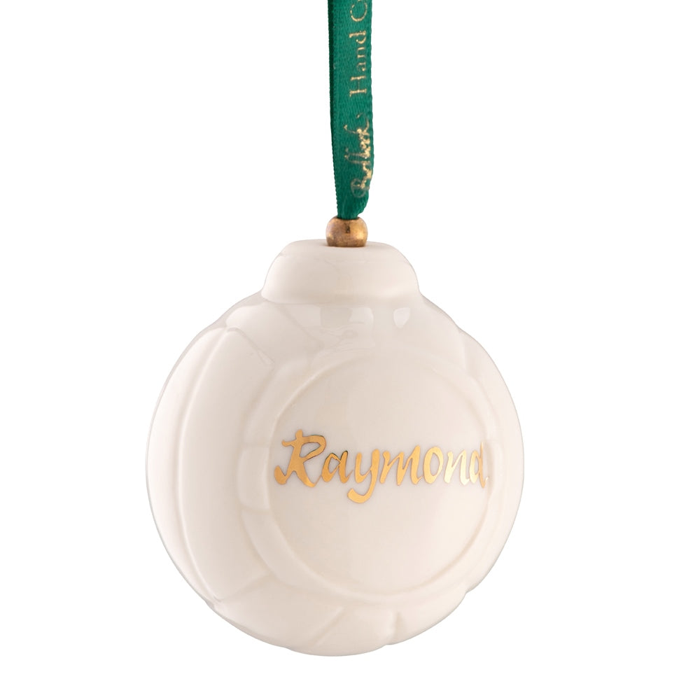 Belleek Classic Gaelic Ball Hanging Ornament