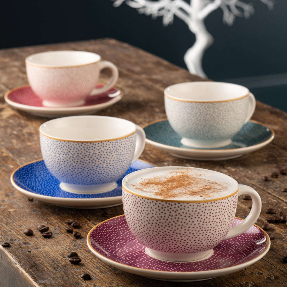 Belleek Living Love, Hope, Peace, Joy Cappucino Cups