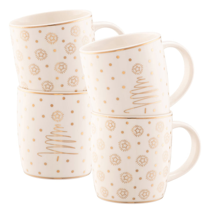 Belleek Living Merry & Bright 4 Piece Mug Set