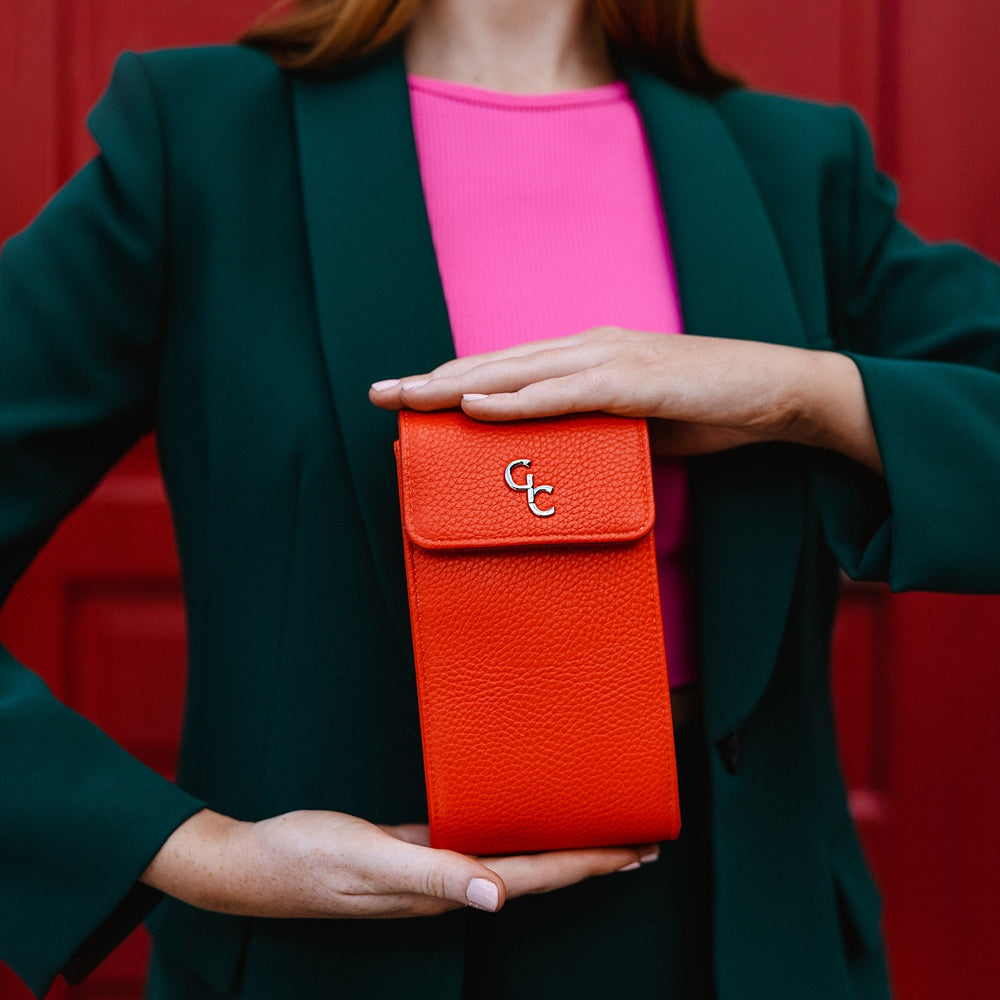 Galway Crystal Fashion Mini Crossbody - Tangerine