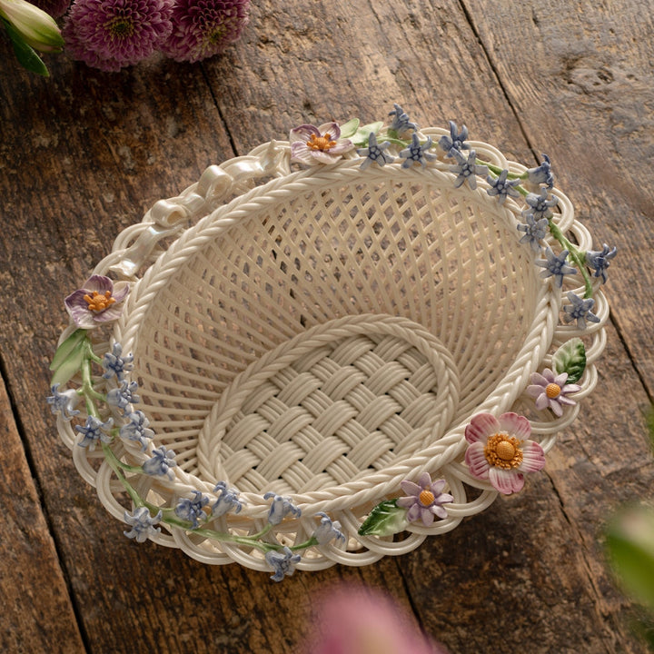 Belleek Classic Woodland Ribbon Basket