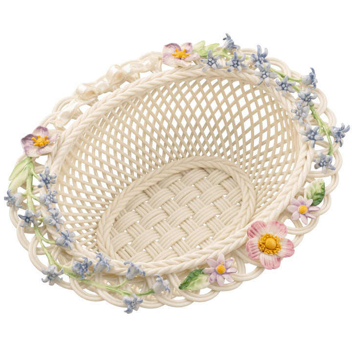 Belleek Classic Woodland Ribbon Basket