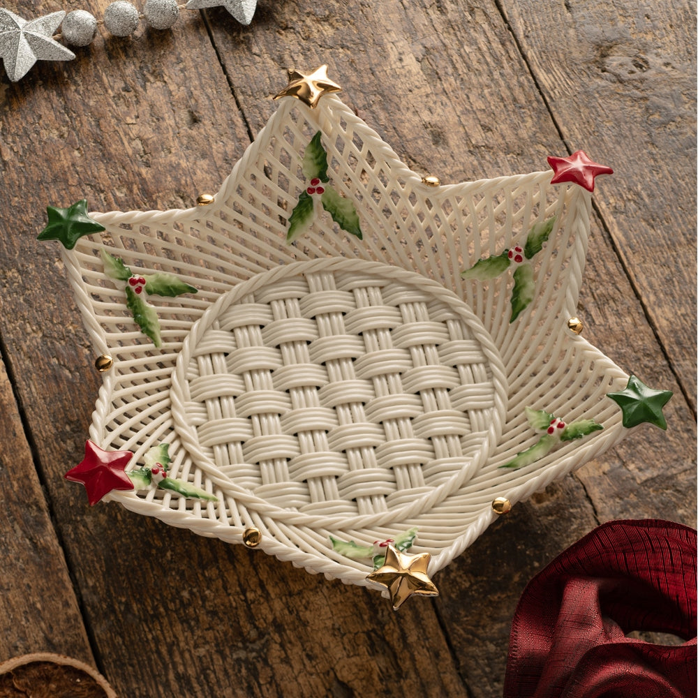 Belleek Classic Star Basket