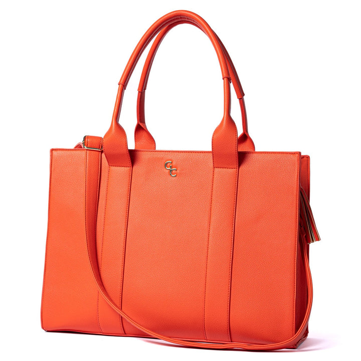 Galway Crystal Fashion XL Tote Vermillion