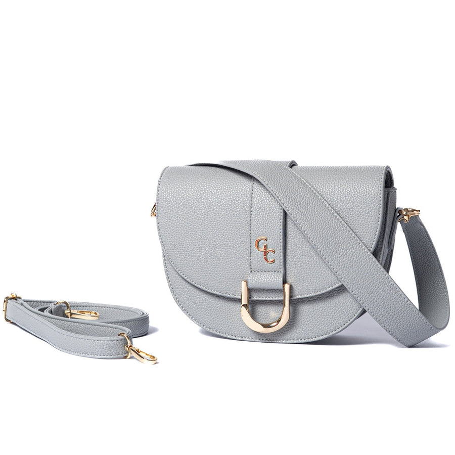 Galway Crystal Fashion Saddle Bag Cloud Grey