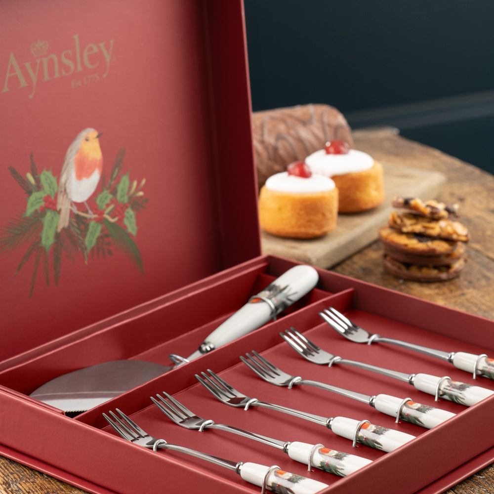 Aynsley Aynsley Robin Pastry Set