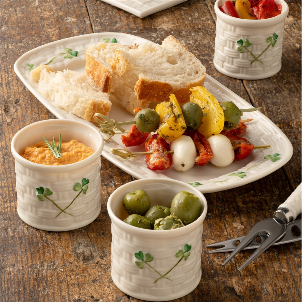 Belleek Classic Shamrock Tapas Set